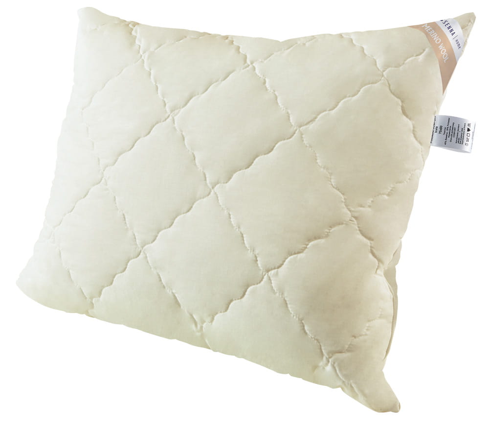 MERINO WOOL Poduszka regulowana w kolorze krem, róż, biały Inter Widex - Senlovo
