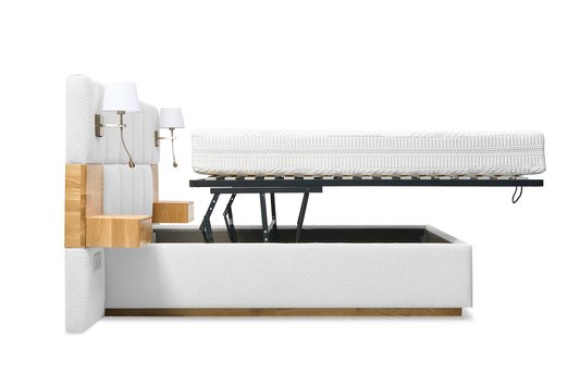 Dakota Bed with Azardi Shelves