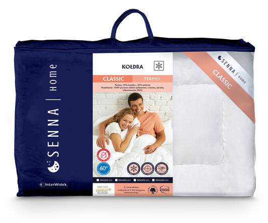 CLASSIC Kołdra termo biel, róż, krem Inter Widex - Senlovo