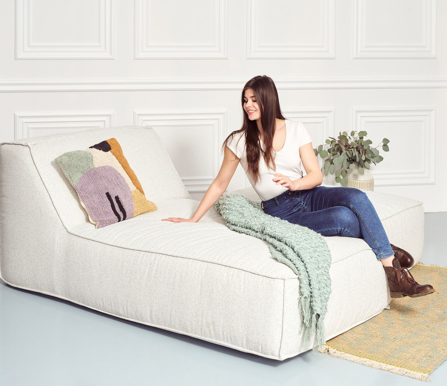 Bari Azardi Armchair with Footrest