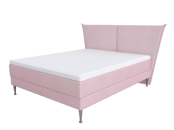 Łóżko tapicerowane Ladylike Hilding z bazą kontynentalną Senlovo